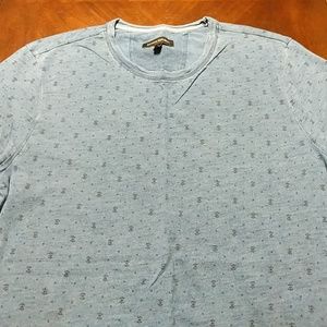 Navy blue SS pasley print t-shirt